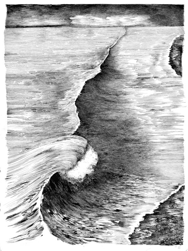 The edge of the sea